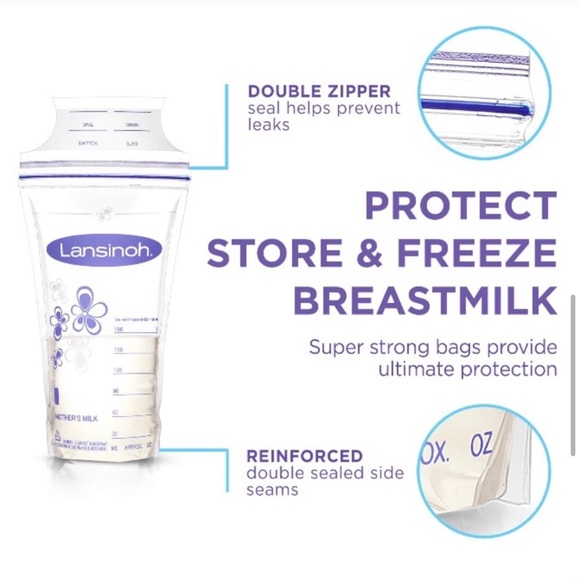 Lansinoh breast milk storage bags 50 count - Picture 5 of 8